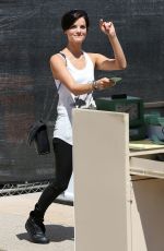 JAIMIE ALEXANDER Leaves Barneys New York in Beverly Hills