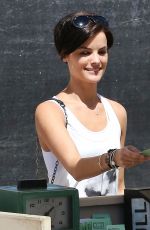 JAIMIE ALEXANDER Leaves Barneys New York in Beverly Hills