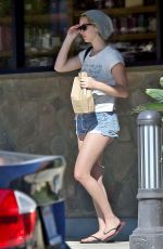 JENNIFER LAWRNECE in Denim SHorts Out in Los Angeles