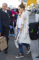 JENNIFER LOPEZ Arrives at JFK Airport in New York