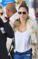 JENNIFER LOPEZ Arrives at JFK Airport in New York