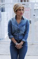 JENNIFER LOPEZ in Jeans at a Photoshoot in Bronx