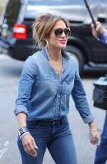 JENNIFER LOPEZ in Jeans at a Photoshoot in Bronx