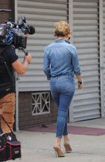 JENNIFER LOPEZ in Jeans at a Photoshoot in Bronx