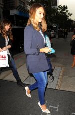 JESSICA ALBA Arrives Back at Her Hotel in New York