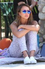JESSICA ALBA at Cold Water Canyon Park in Beverly Hills 2109