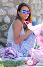 JESSICA ALBA at Cold Water Canyon Park in Beverly Hills 2109