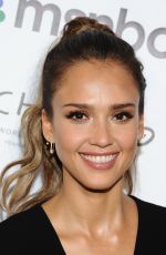 JESSICA ALBA at Global Citizen Festival VIP Lounge in New York
