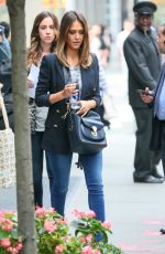 JESSICA ALBA Heading to a Meeting in New York 2909