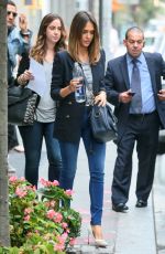 JESSICA ALBA Heading to a Meeting in New York 2909
