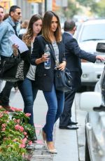 JESSICA ALBA Heading to a Meeting in New York 2909