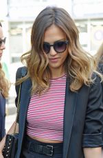 JESSICA ALBA Leaves Trump Soho Hotel in New York 2609