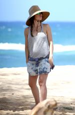 JESSICA BIEL on the Beach in Maui