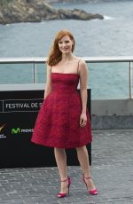 JESSICA CHASTAIN at Disappearance of Eleanor Rigby Photocall in San Sebastian