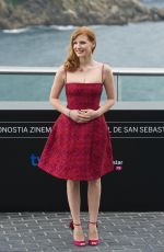 JESSICA CHASTAIN at Disappearance of Eleanor Rigby Photocall in San Sebastian