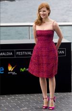 JESSICA CHASTAIN at Disappearance of Eleanor Rigby Photocall in San Sebastian