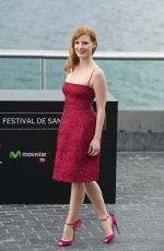 JESSICA CHASTAIN at Disappearance of Eleanor Rigby Photocall in San Sebastian