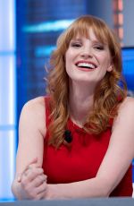 JESSICA CHASTAIN at El Hormiguero TV Show in MAdrid