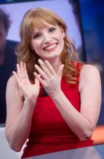 JESSICA CHASTAIN at El Hormiguero TV Show in MAdrid