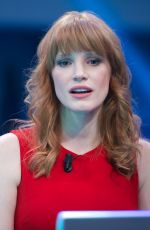 JESSICA CHASTAIN at El Hormiguero TV Show in MAdrid
