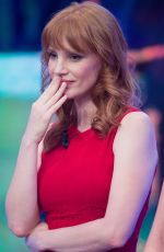 JESSICA CHASTAIN at El Hormiguero TV Show in MAdrid