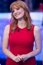 JESSICA CHASTAIN at El Hormiguero TV Show in MAdrid