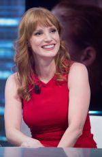 JESSICA CHASTAIN at El Hormiguero TV Show in MAdrid