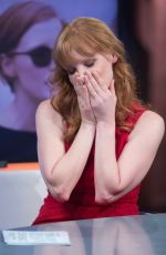 JESSICA CHASTAIN at El Hormiguero TV Show in MAdrid