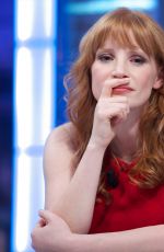 JESSICA CHASTAIN at El Hormiguero TV Show in MAdrid