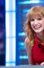 JESSICA CHASTAIN at El Hormiguero TV Show in MAdrid