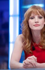 JESSICA CHASTAIN at El Hormiguero TV Show in MAdrid