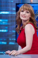 JESSICA CHASTAIN at El Hormiguero TV Show in MAdrid