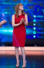 JESSICA CHASTAIN at El Hormiguero TV Show in MAdrid