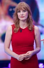 JESSICA CHASTAIN at El Hormiguero TV Show in MAdrid