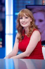 JESSICA CHASTAIN at El Hormiguero TV Show in MAdrid