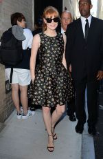 JESSICA CHASTAIN Out and About in New York
