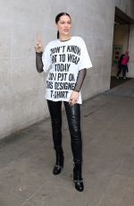 JESSIE J Leaves BBC Radio 1 Studio in London 2309