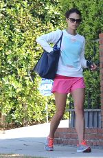 JORDANA BREWSTER in Shorts Out and About in Los Angeles