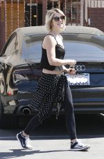 JULIANNE HOUGH Leaves DWTS Rehearsals in Hollywood