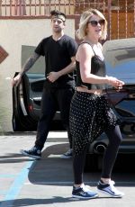 JULIANNE HOUGH Leaves DWTS Rehearsals in Hollywood