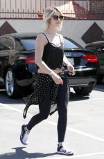 JULIANNE HOUGH Leaves DWTS Rehearsals in Hollywood