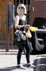 JULIANNE HOUGH Leaves DWTS Rehearsals in Hollywood
