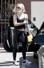 JULIANNE HOUGH Leaves DWTS Rehearsals in Hollywood