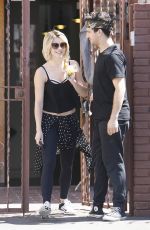 JULIANNE HOUGH Leaves DWTS Rehearsals in Hollywood