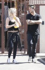 JULIANNE HOUGH Leaves DWTS Rehearsals in Hollywood