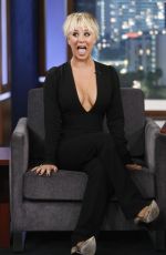 KALEY CUOCO at Jimmy Kimmel Live! in Hollywood