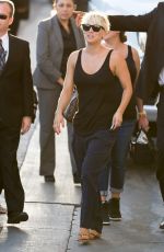 KALEY CUOCO Heading to Jimmy Kimmel Live! in Hollywood