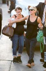 KALEY CUOCO Heading to Jimmy Kimmel Live! in Hollywood