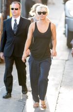 KALEY CUOCO Heading to Jimmy Kimmel Live! in Hollywood