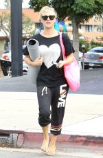KALEY CUOCO Heading to Yoga Class in Studio City